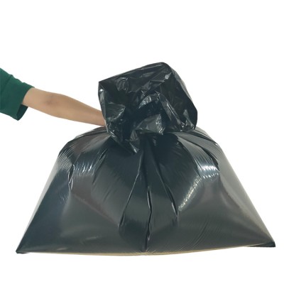 hdpe custom made biodegradable black printed plastic garbage bag trash bag