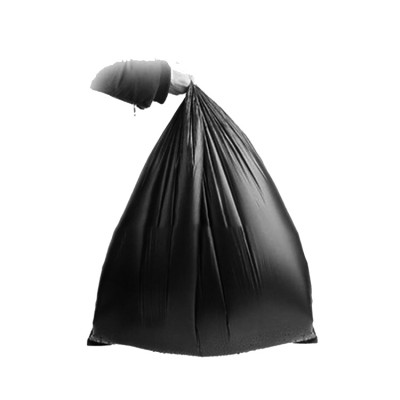 customized  kitchen heavy duty PE tall black trash bags in stock